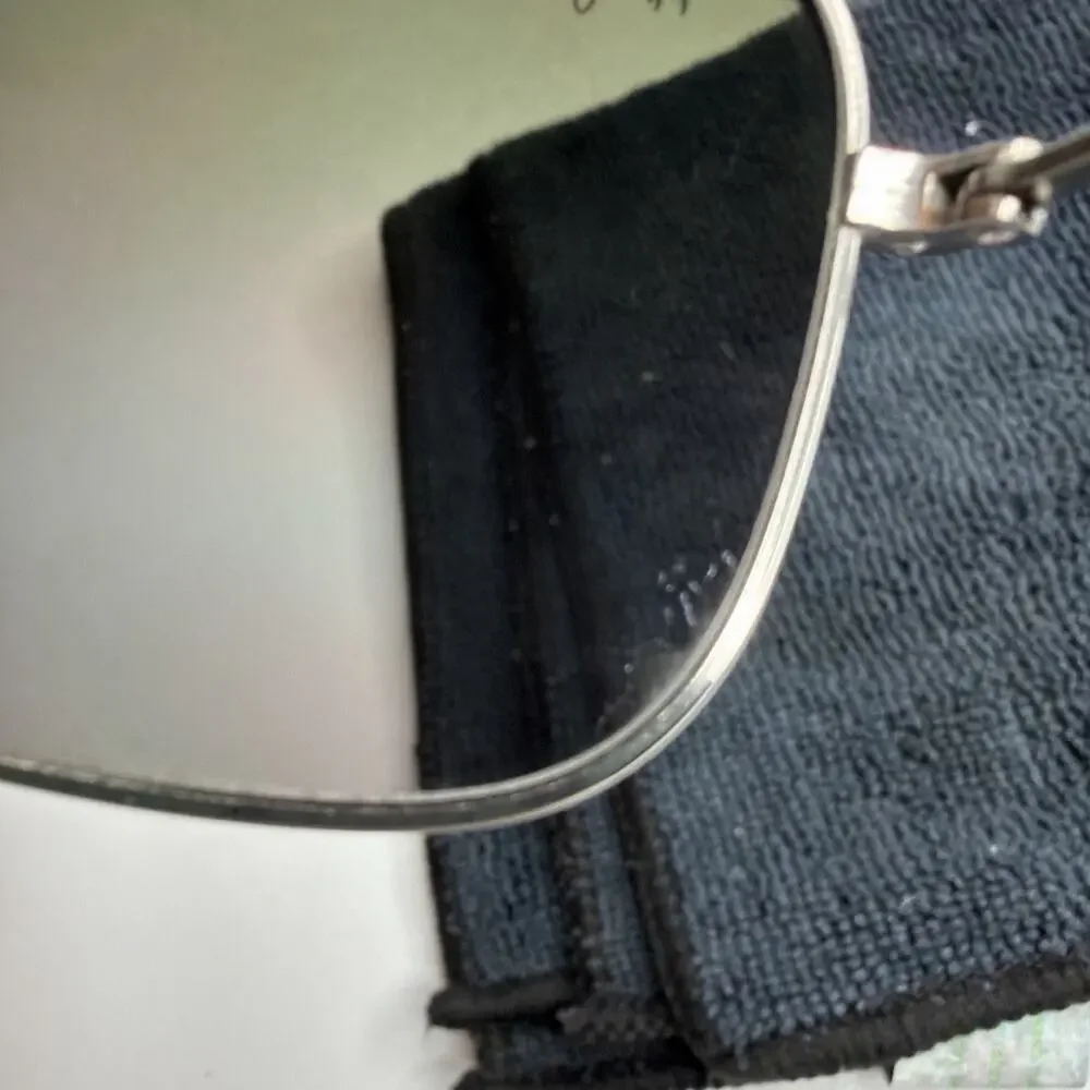 VTG Maui Jim Wiki Wiki Gray Lens MJ-246-17 Silver Titanium Aviator Sunglasses